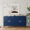 Okak Vintage Sideboard Buffet, Storage Cabinet with 4 Doors & 2 Drawers, Coffee Bar Cabinet for Kitchen Living Room Bedroom - 2 of 4