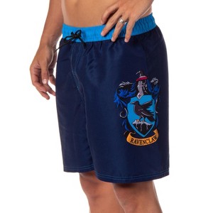 The Wizarding World of Harry Potter Men's Hogwarts All Houses Swim Trunks Multicolored - 1 of 4