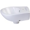 ALFI  AB106 White Small Porcelain Wall Mount Basin with Overflow - 4 of 4