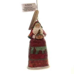 Jim Shore 4.5 Inch 12 Days Of Christmas Santa Ornament On The First Day Tree Ornaments - 1 of 3