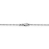 Black Bow Jewelry 1.4mm 14k White Gold Solid Classic Cable Chain Necklace - 3 of 4