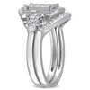 EVERLY JEWELRY | Sterling Silver 3/8 CT TW Diamond Halo Engagement Ring - 2 of 4