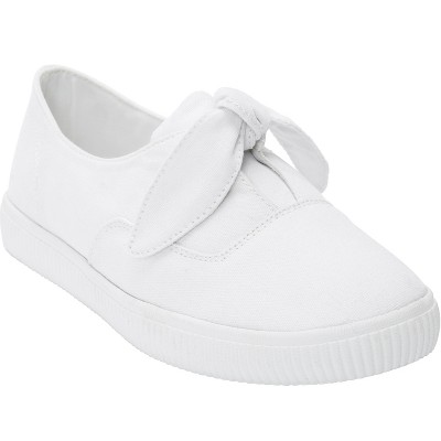 Comfortview Women's Wide Width The Anzani Slip On Sneaker - 7 Ww, White ...