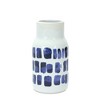Decorative Ceramic Vase Set Of 2 Blue and White 10 Inch Vases for Modern Home Decor By Melrose - 3 of 3