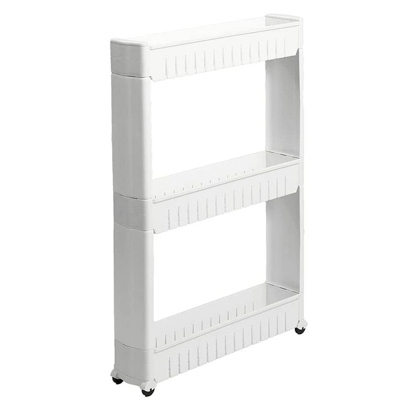 The Lakeside Collection Rolling Slim 3-Tier Kitchen Cart for Tight Indoor Spaces, 5 of 8