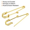 Unique Bargains Metal Decorative Women's Clothing 1 Hole Brooch Pins 20 Pcs - 4 of 4