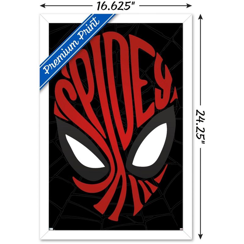 Trends International Marvel Comics - Spider-Man - Text Face Framed Wall Poster Prints, 3 of 7