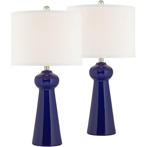 Navy blue lamps store for bedroom