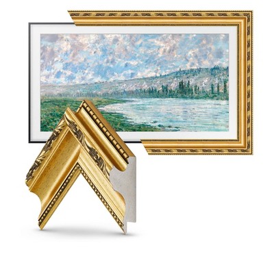 Ornate Gold Decorative Frame for 55" Samsung The Frame TV