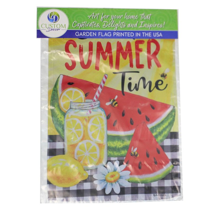 Home & Garden Sweet Summertime  -  One Garden Flag 18.0 Inches -  Watermelon Lemonade  -  4575Fm  -  Polyester  -  Yellow, 2 of 4