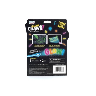 Chuckle &#38; Roar Glow Chawk! Sidewalk Chalk &#8211; 5ct