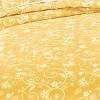 Collections Etc Lightweight Floral Scroll Plissé Bedspread - 3 of 3