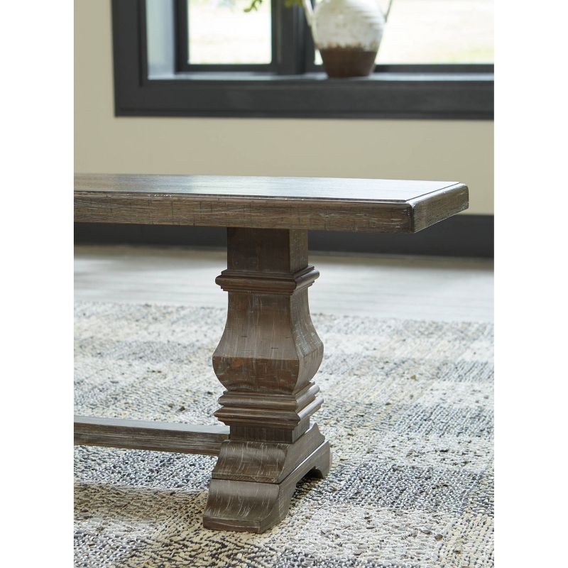 Wyndahl Dining Room Bench Rustic Brown - Signature Design by Ashley, 4 of 5