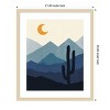 Amanti Art Desert Life Night by XYZ Studio Wood Framed Wall Art Print - 3 of 4