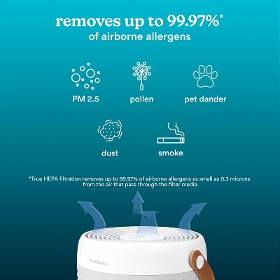 White True HEPA Air Purifier Replacement Filter with Activated Carbon