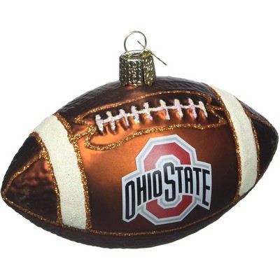 Old World Christmas Blown Glass Ornament for Christmas Tree, Ohio State Football