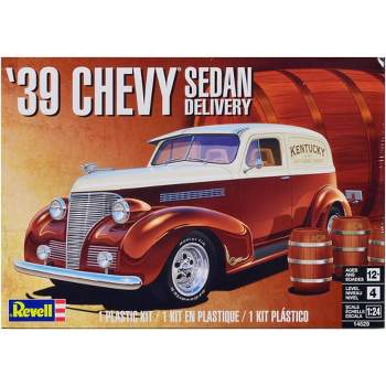 Level 4 Model Kit 1939 Chevrolet Sedan Delivery with Barrel Accessories 1/24 Scale Model by Revell