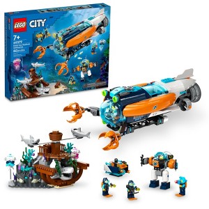 LEGO City Deep-Sea Explorer Submarine Multi-Feature Building Toy Set 60379 - 1 of 4