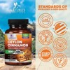 Organic Ceylon Cinnamon Supplement 1800mg - Certified Organic Ceylon Cinnamon Powder Pills - Energy & Heart Support for Women & Men - 60 Capsules - 3 of 4