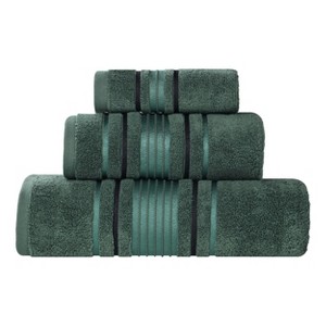 Zero Twist Cotton Solid 3 Piece Bathroom Towel Set by Blue Nile Mills - 1 of 4