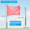 Unique Bargains Stainless Steel Extendable Portable Guide Handheld Flag Pole 4 Pcs - 2 of 4
