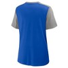 NFL Detroit Lions Women's Short Sleeve Lace Up V-Neck Top - 2 of 3