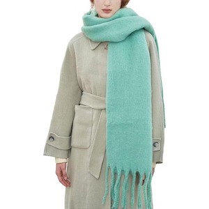 Zuppad Women Cashmere Feel Scarf, Soft Warm Winter Scarf for Cold Weather, Christmas Blanket Scarves Pashmina Shawl Wrap - 1 of 4