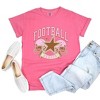 Simply Sage Market Women's Football Season Pink Helmet Short Sleeve Garment Dyed Tee - 3 of 4