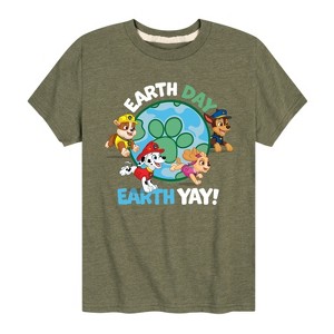 Boys' - Paw Patrol - Earth Day Yay Short Sleeve Graphic T-Shirt - 1 of 4