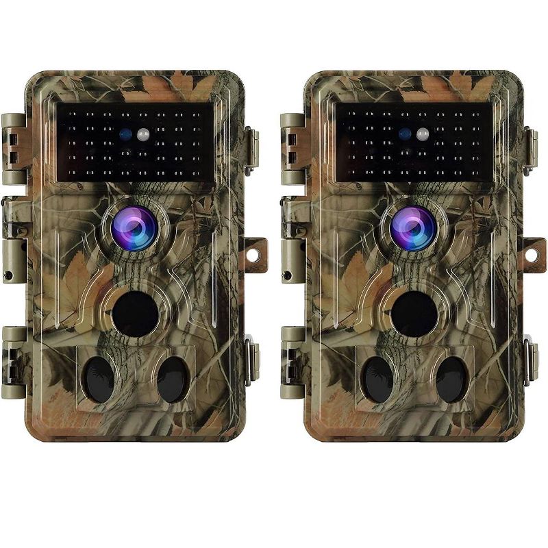 BlazeVideo 2-Pack 24MP 1296P H.264 Outdoor Waterproof Trail, Cameras with Night Vision, Motion Activated, 0.1S Trigger Time, 1 of 8