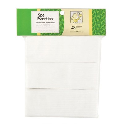 Spa Essentials White Spandex Headband One Size 51823 48 per Pack
