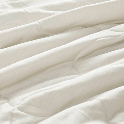 Ivory Lightweight Cooling Knit Throw Blanket