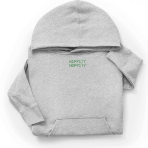 The Juniper Shop Embroidered Hippity Hoppity Stacked Youth Hoodie - 1 of 4
