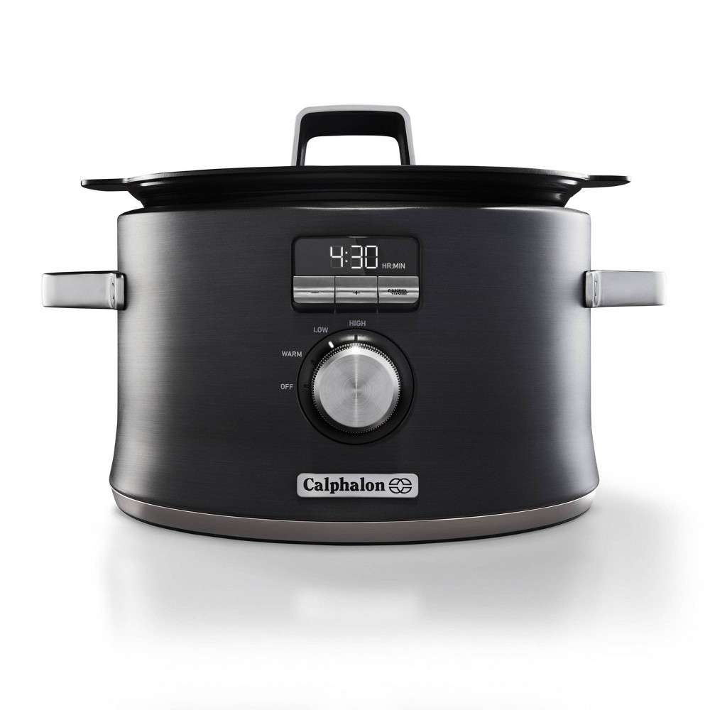 Photos - Multi Cooker Calphalon 5.3 Qt. Digital Saute Slow Cooker - Dark Stainless Steel 