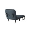 NicBex Velvet Convertible Sofa Bed, Tri-Fold Sleeper Sofa with Adjustable Backrest & Pillow, Leisure Chaise Lounge Couch for Living Room,Loveseat Sofa - 4 of 4