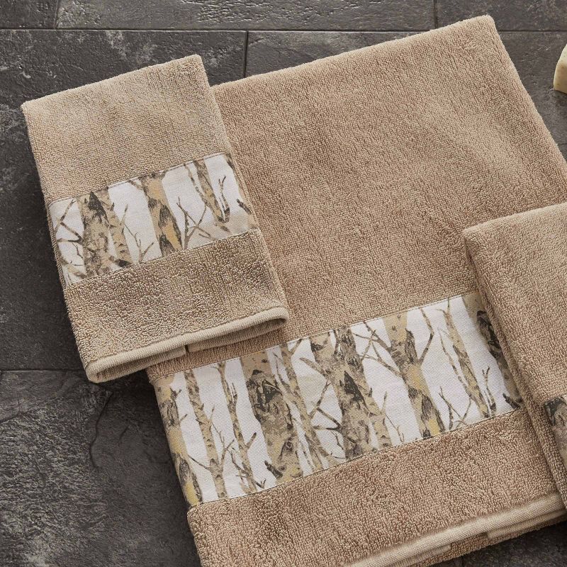 Park Designs Birch Forest Terry Fingertip Towel Set of 4, 2 of 6