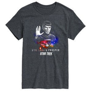 Men's - Star Trek - Spock Live Long Prosper Short Sleeve Graphic T-Shirt - 1 of 4