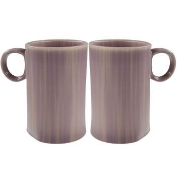 American Atelier Stoneware Loop Handle Mugs, Set of 2, Cup For Coffee, Tea, Latte, And Hot Chocolate, Dishwasher And Microwave Safe