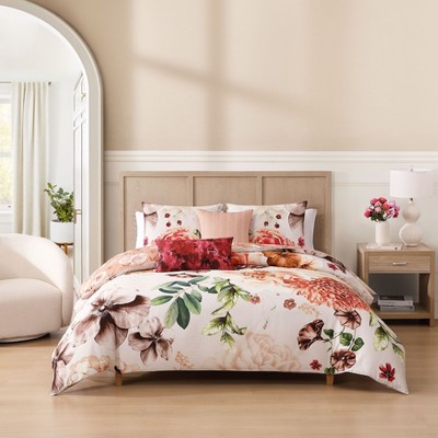 Bebejan Hazy Blossom 100% Cotton 5 Piece Reversible Comforter Set