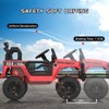 12V Kids Electric Ride-On Truck with One-Button Start, Remote Control, Dual Doors, LED Lights & Spring Suspension - 2 of 4