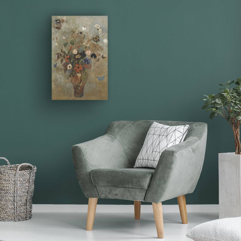 12&#34; x 19&#34; Odilon Redon &#39;Still Life with Flowers&#39; Unframed Wall Canvas - Trademark Fine Art, 5 of 6