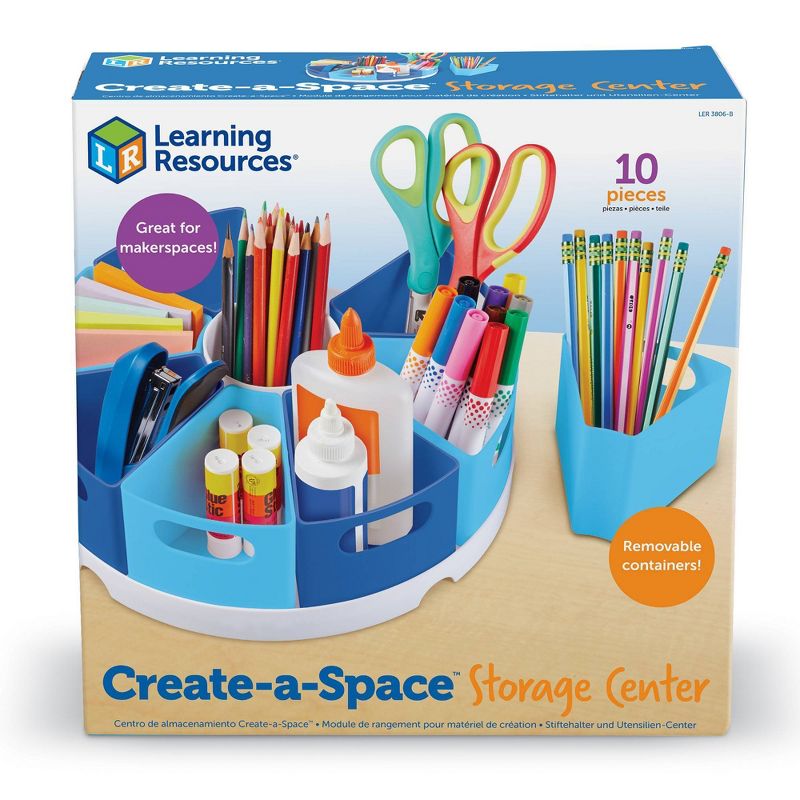 Learning Resources Create-A-Space Storage Center - Blue, 6 of 7