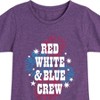 Girls' - Instant Message - Americana Fitted Short Sleeve Graphic T-Shirt - 2 of 4