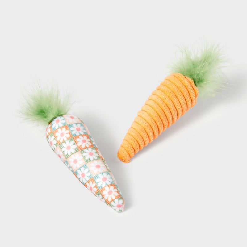 Carrots Cat Plush Toy Set - 2pk - Boots &#38; Barkley&#8482;, 3 of 4