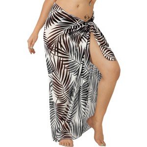 HAPPY BAY Women's Cover-Up Beach Cover Up Swimwear Wraps Vacation Swimsuit Long Bathing Suit Coverups Beachwear Bikinis Pareos Summer Sarong One Size - 1 of 4