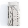 Twin/Twin XL Becky Bailey Moroccan Stripe Duvet Set Black/White - Deny Designs: Microfiber, Reversible, 300 Thread Count - 2 of 4
