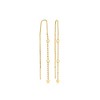 Pure Collection by Ross-Simons Italian 18kt Gold Vermeil Beaded Threader Earrings - 3 of 4