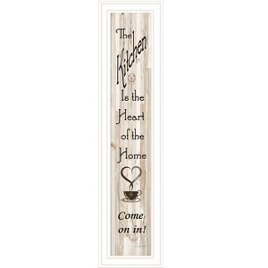 Kitchen is the Heart of the Home by Artisan Trendy Decor 4U, Ready to Hang Framed Print, White Frame - 1 of 1