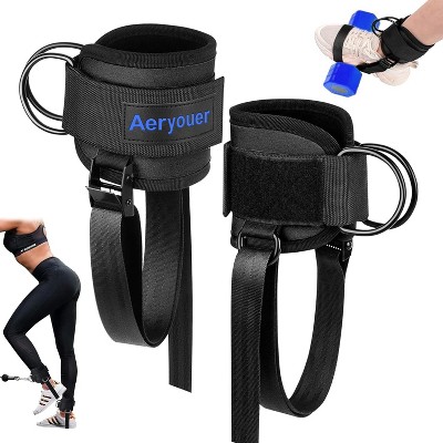 Ankle Straps for Cable Machines Women, Dumbbell Foot Attachment, Adjustable Gym Cable Ankle Straps for Glute Workouts Leg Extensions Curls Booty Hip A