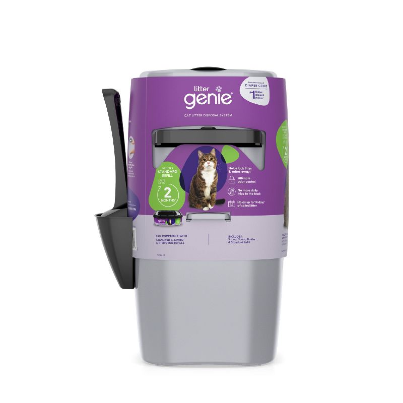 Litter Genie Ultimate Cat Litter Disposal System, Pail with Refill and Scoop, 1 of 13